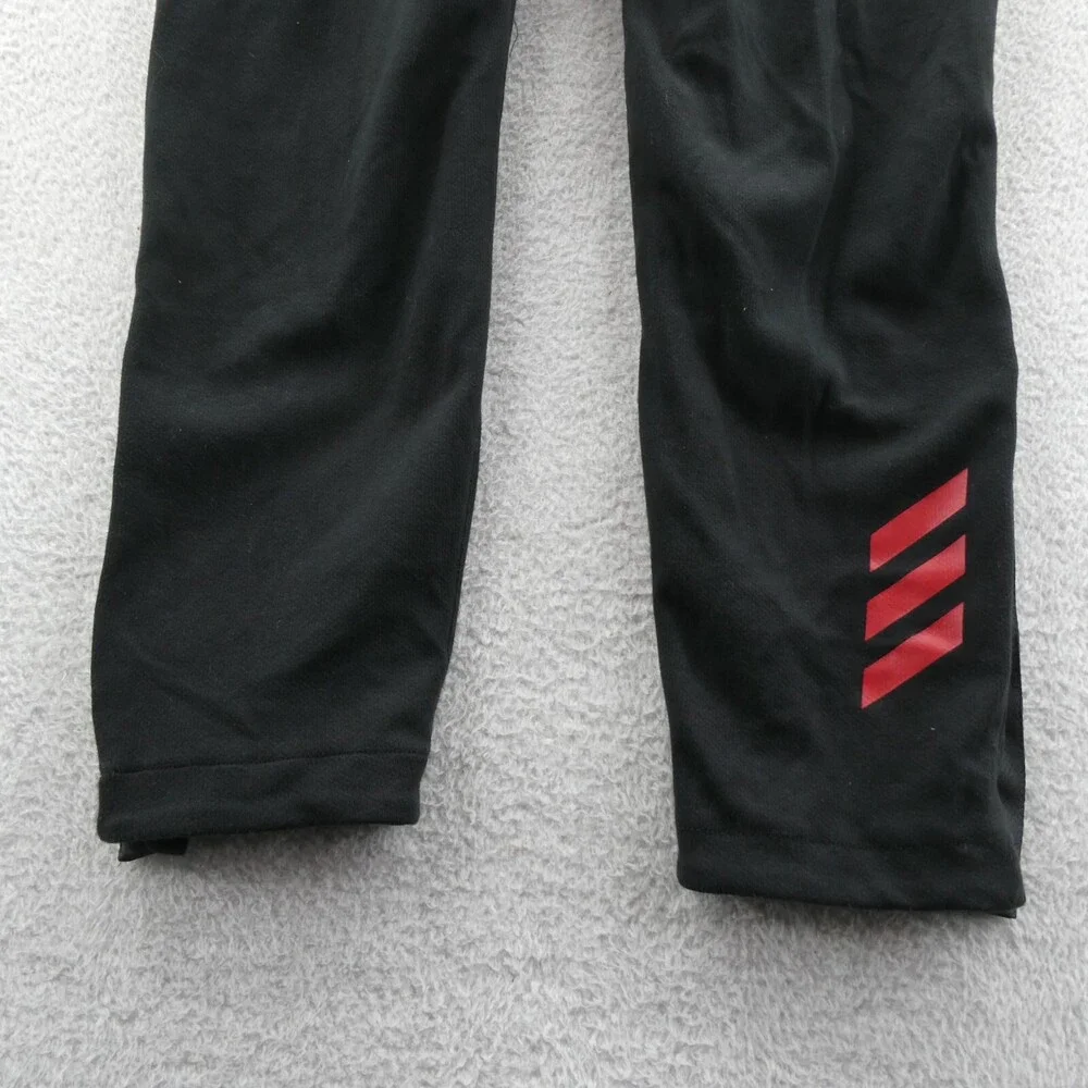 Louisville Cardinals Joggers Mens Medium Black Track Pants Adidas Ankle Snap New